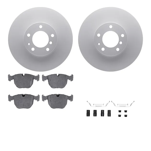 R1 Concepts WDTH1-31009 Brake Rotors - Carbon Coated W/ Euro Ceramic Pads & Hdw